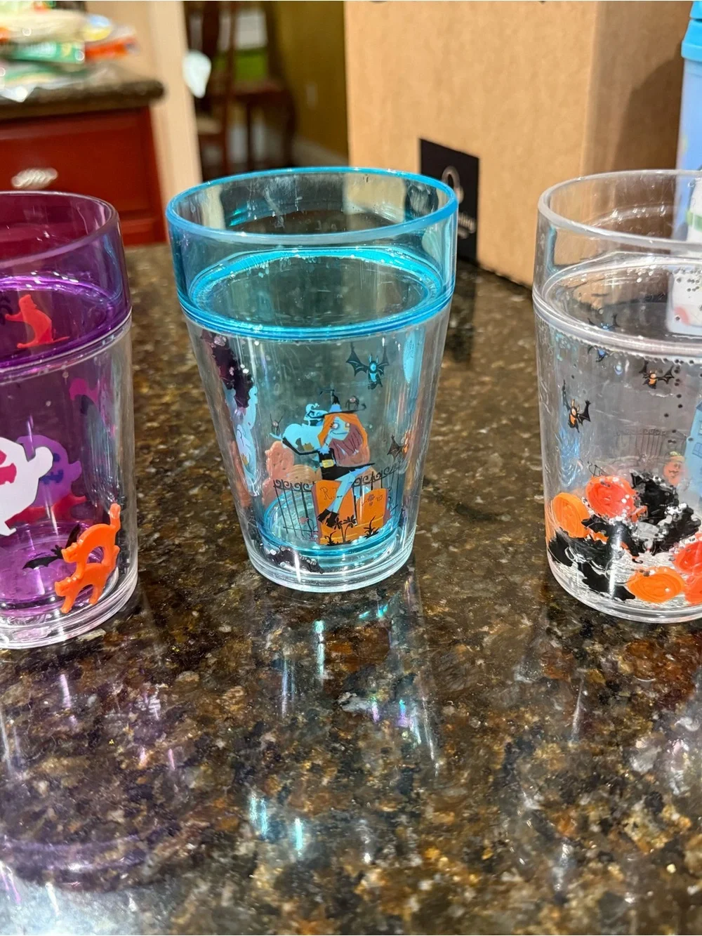 Bundle of 3 Fun Halloween Cups w/ Shaking Liquid
